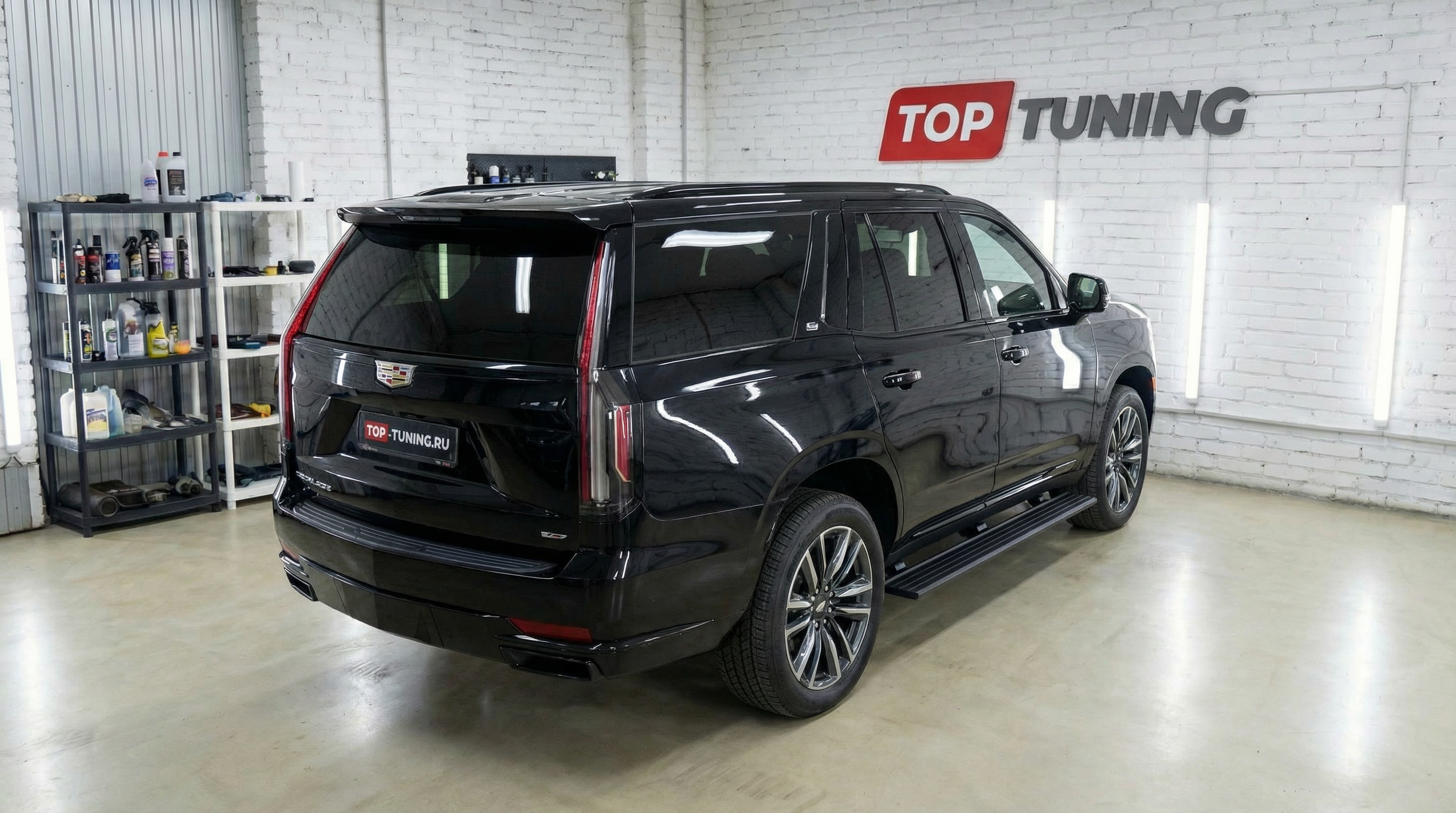 13801 Выдвижные пороги ступени RRS для Cadillac Escalade V (2020-2023)